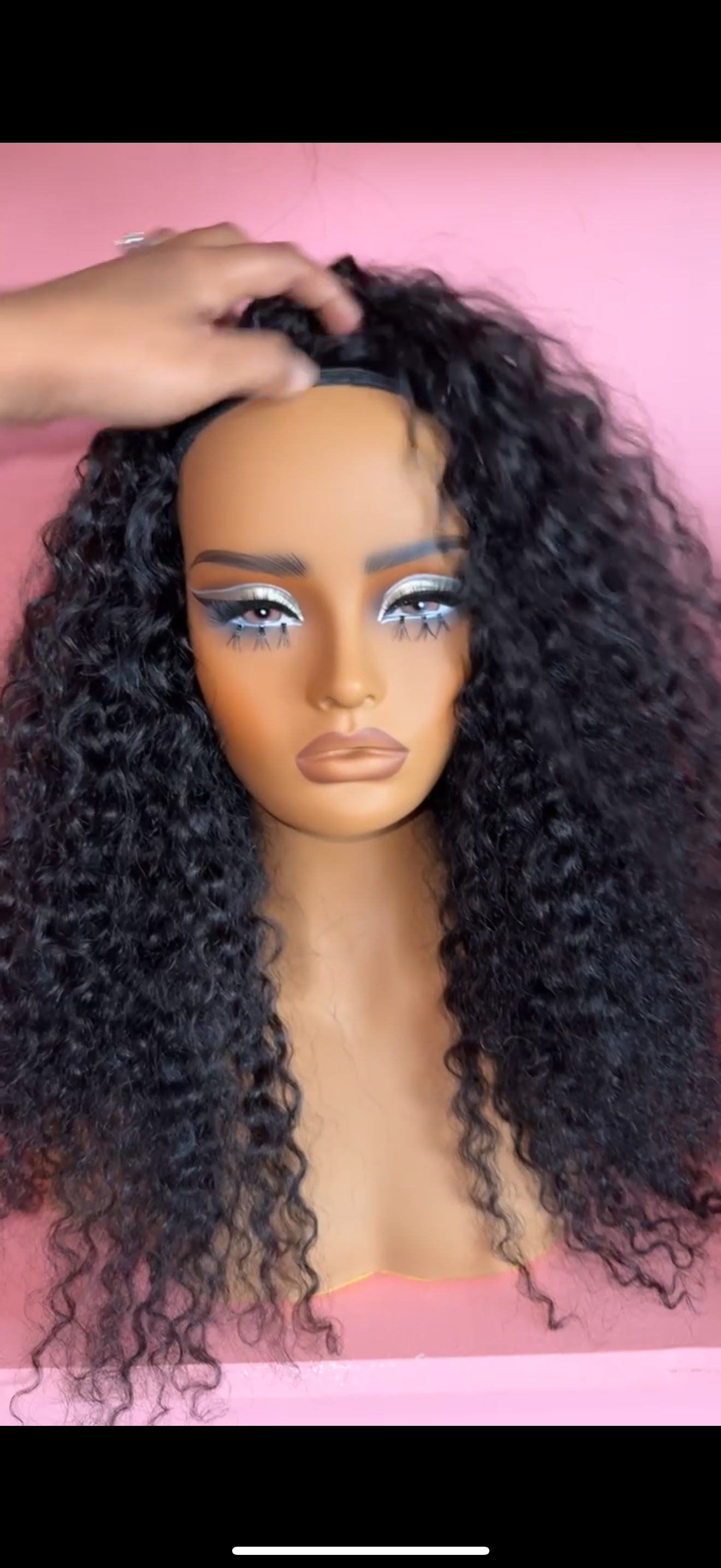 Flip-Over Half Wig