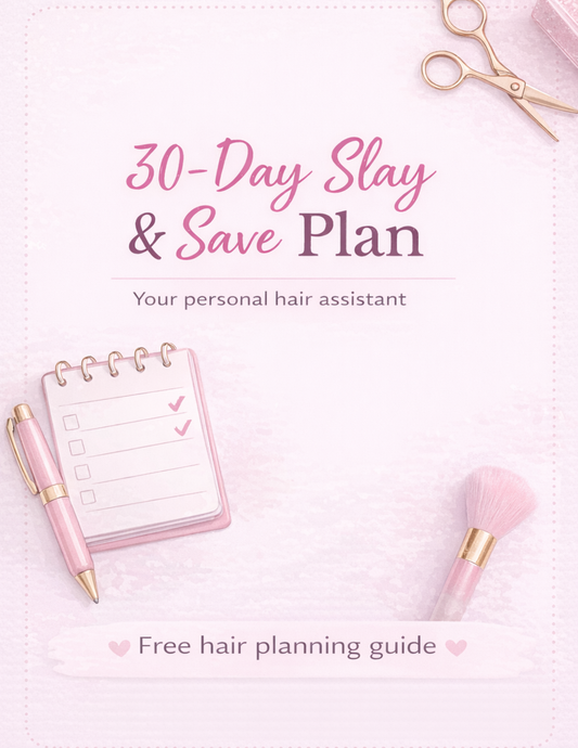 30-Day Slay & Save Plan (Free Hair Planner + Calendar)